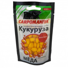 Кукуруза для рыбалки Карпомания 120г Мед полумягкая Кукуруза для рыбалки Карпомания 120г Мед полумягкая