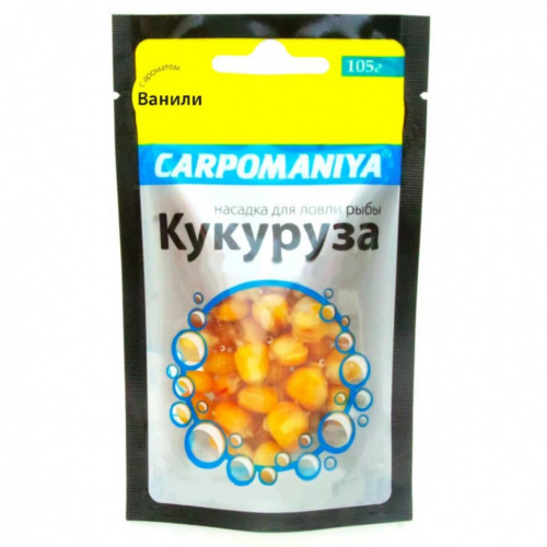 Кукуруза для рыбалки Карпомания 120г Ваниль мягкая Кукуруза для рыбалки Карпомания 120г Ваниль мягкая