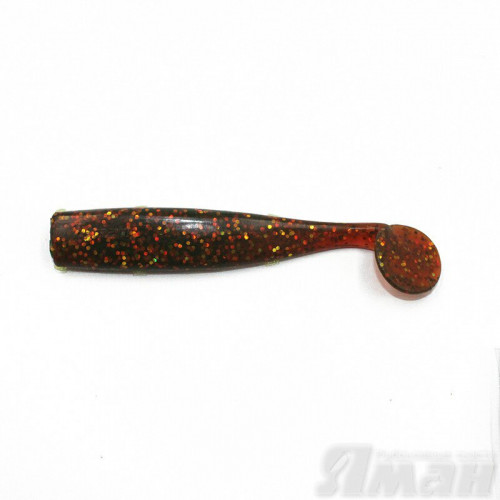 Виброхвост Yaman Spry Minnow, 5,5" цвет 09 - Motor Oil, 4 шт Y-SM55-09