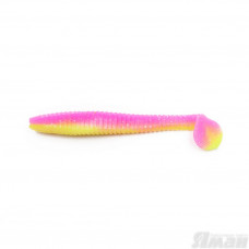 Виброхвост Yaman Flatter Shad, 4", цвет 24 - Gum, 5 шт Y-FS4-24