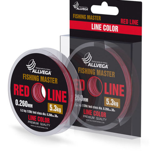 Леска Allvega Fishing Master 30м 0,260мм (5,3кг) рубиновая Леска Allvega Fishing Master 30м 0,260мм (5,3кг) рубиновая