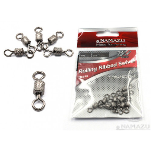 Вертлюг Namazu, латунь, цв. BN, р. 6, до 19 кг 10 шт N-FT-RRS6