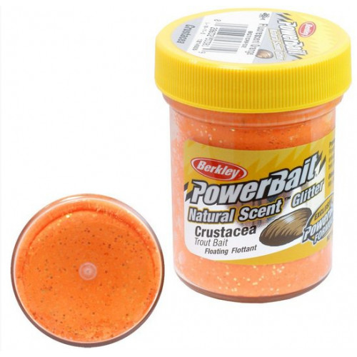 Паста форелевая Berkley 50 г Crustacea - Fluo Orange (оранж. с блеском)