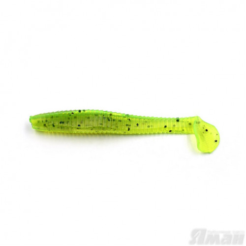 Виброхвост Yaman Flatter Shad, 5", цвет 10 - Green pepper, 4 шт Y-FS5-10
