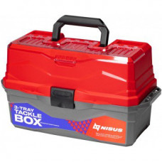 Ящик для снастей Nisus Tackle Box трехполочный красный N-TB-3-R Ящик для снастей Nisus Tackle Box трехполочный красный N-TB-3-R