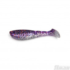 Виброхвост Yaman Light-Flake, 4", цвет 19 - Silver Violet, 4 шт Y-LF4-19