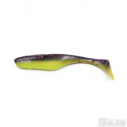 Виброхвост Yaman Greedy Shad, 5,5", цвет 26 - Violet Chartreuse, 4 шт Y-GS55-26