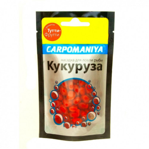 Кукуруза для рыбалки Карпомания 120г Тутти-Фрутти мягкая Кукуруза для рыбалки Карпомания 120г Тутти-Фрутти мягкая