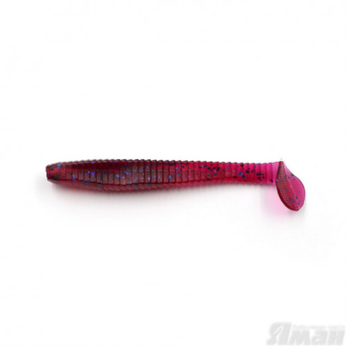 Виброхвост Yaman Flatter Shad, 4", цвет 04 - Grape, 5 шт Y-FS4-04