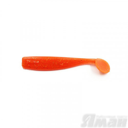 Виброхвост Yaman Spry Minnow, 4" цвет 03 - Carrot gold flake, 5 шт Y-SM4-03