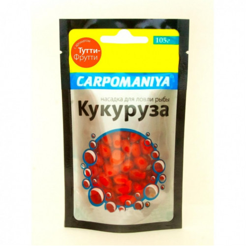 Кукуруза для рыбалки Карпомания 120г Тутти-Фрутти полумягкая Кукуруза для рыбалки Карпомания 120г Тутти-Фрутти полумягкая
