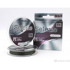 Шнур плетеный Shii Saido Selene 8X, 150 м, 0,104 мм, до 4,53 кг, mosgreen SBLS150-8X-10