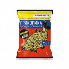 Гранулы для рыбалки Карпомания Экстра 4,8мм 750г Жмых кукурузный Гранулы для рыбалки Карпомания Экстра 4,8мм 750г Жмых кукурузный