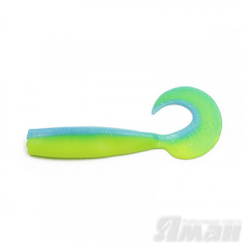 Твистер Yaman Lazy Tail Shad, 7" цвет 18 - Ice Chartreuse, 3 шт Y-LTS7-18