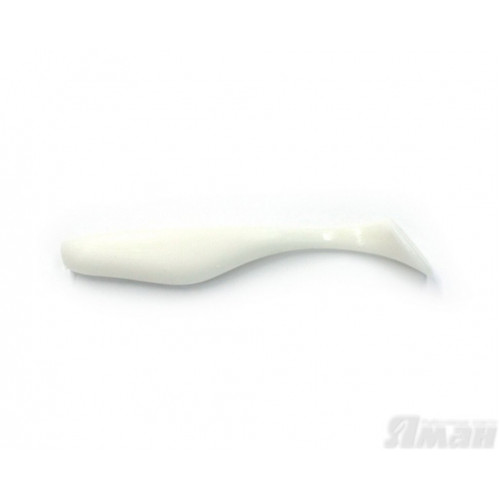 Виброхвост Yaman Greedy Shad, 4", цвет 01 - White, 4 шт Y-GS4-01