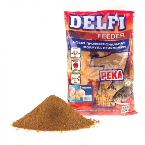 Прикормка Delfi Feeder Река 800г Чеснок DFG-301 Прикормка Delfi Feeder Река 800г Чеснок DFG-301